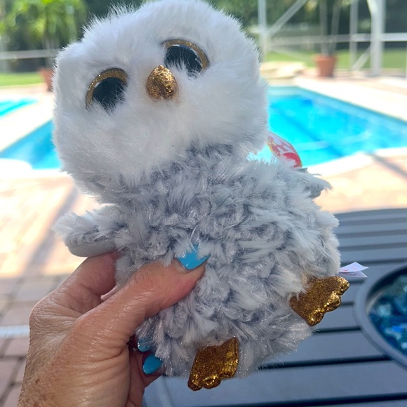 Ty Beenie Baby Boos Owlette NWT Stuffed Animal Plush Stuffie Kids Toy 6" Owl - Picture 3 of 14